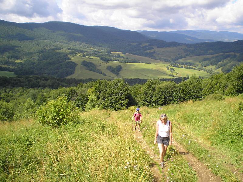 wakacje2008 107.jpg - Zmiana rodzaju wypoczynku - ruszamy na Połonine Caryńską.